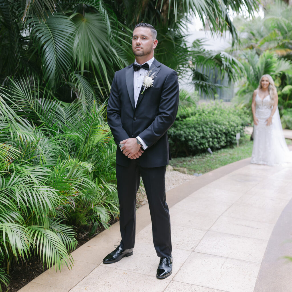 first look wedding photography Cancun